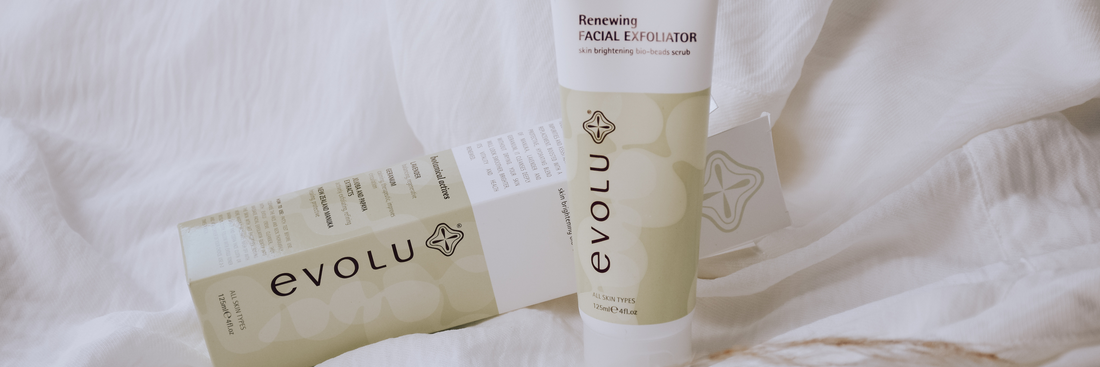 Eco-Friendly Exfoliation: Evolu’s Renewing Facial Exfoliator